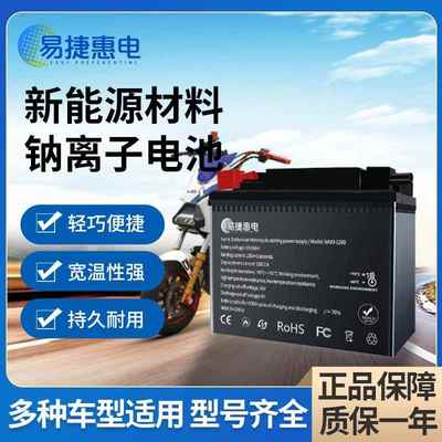 易捷惠电钠电池300R 250RR AC GY 500R 650DS525R150GT摩托车电瓶