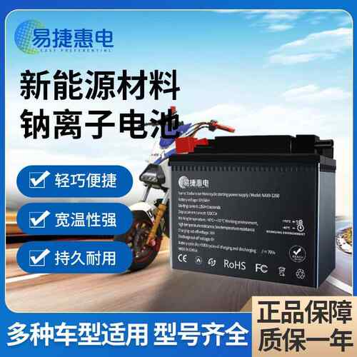 易捷惠电钠电池300R 250RR AC GY 500R 650DS525R150GT摩托车电瓶