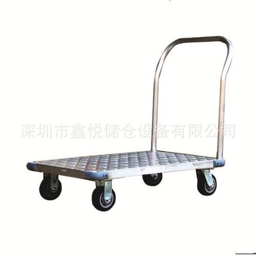 重型铝制移动平板车钢制手推平板车不锈钢轻型工具推车移动手推车