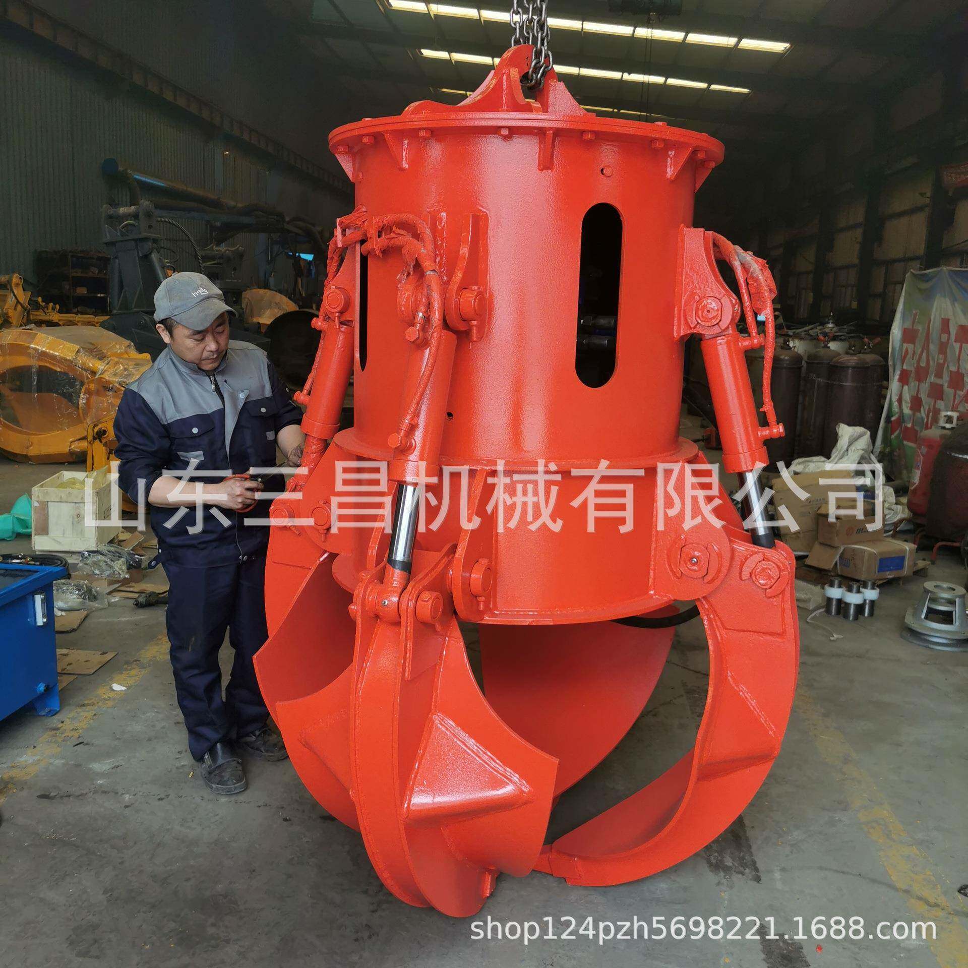 液压梅花抓钢机挖掘机液压抓头4瓣废钢抓斗抓钢钳夹木器厂家