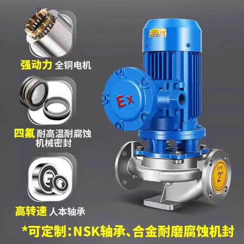 ISWH/IHG/304/316立卧式不锈钢管道离心泵380V工业级大流量化工泵