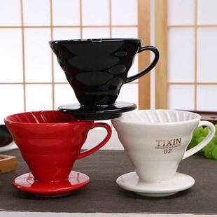 Filter Drip Coffee Maker Pour Over Cup Ceramic