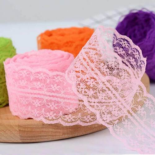 10Meters/Roll 43mm Lace Ribbon Handmade Material DIY Apparel