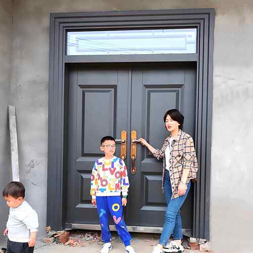 锌合金别墅大门双开门进户门农村自建房院子母门入户门防盗门家用