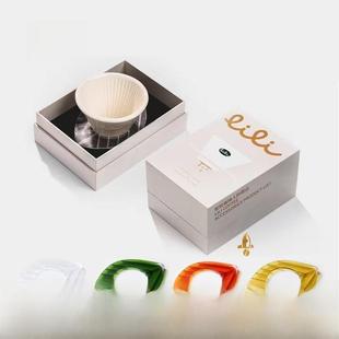 新产品胶囊系列正品授权白瓷洛丽塔过滤杯迷你手冲咖啡罗纹蛋糕过