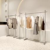 晾衣架落地不锈钢挂衣架子客厅卧室女装 店衣帽架子晒衣架阳台晾被