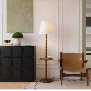 星柚落地灯法式复古氛围灯高级感卧室床头灯中古客厅沙发立式台灯