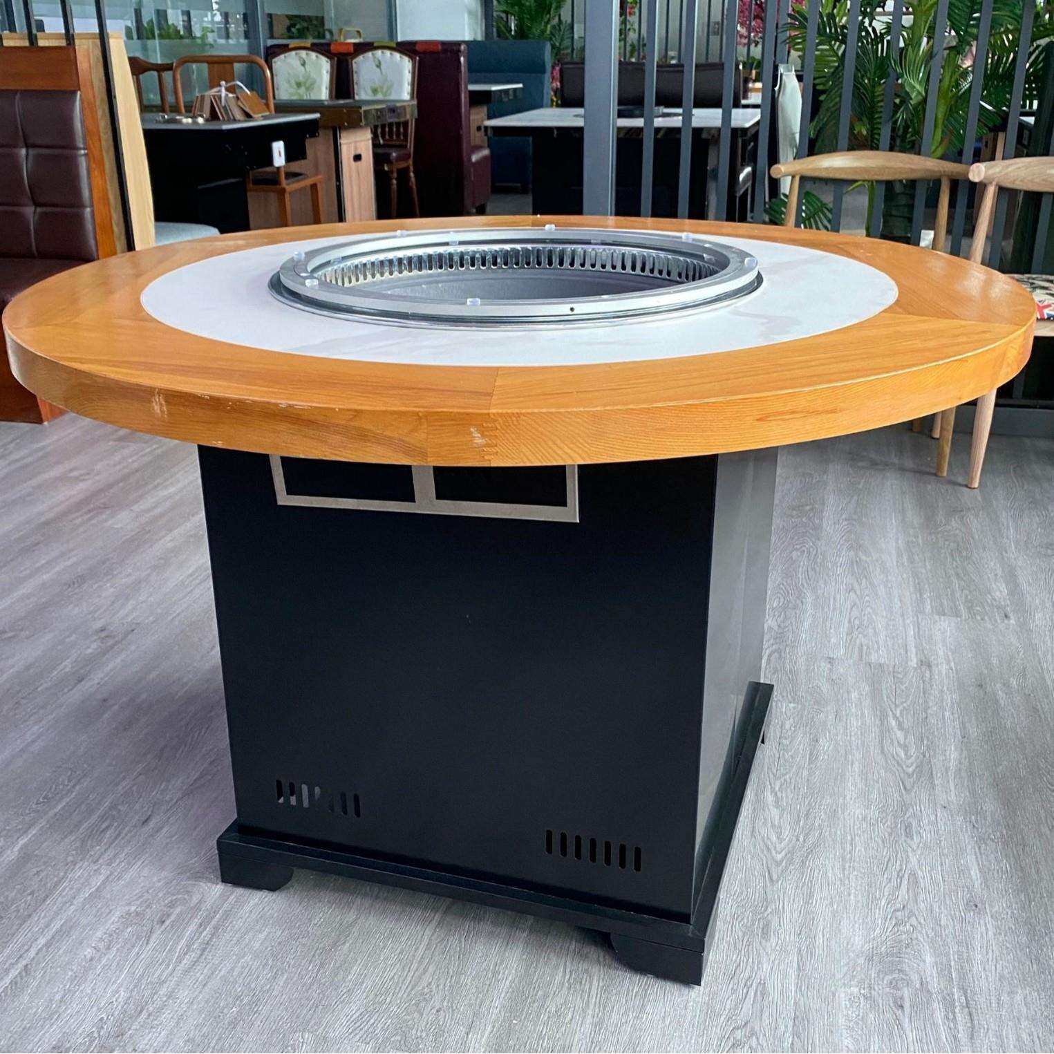 东北铁锅炖台柴火鸡地锅台灶商用火锅店大锅灶大功率嵌入式柴火灶