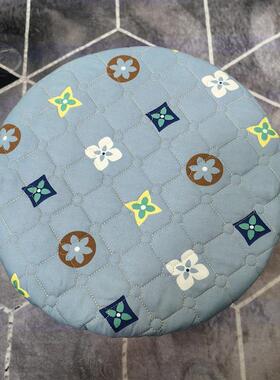 圆登櫈子套罩圆凳四季通用园圆形座套坐垫保护软饭店餐厅时尚条绒