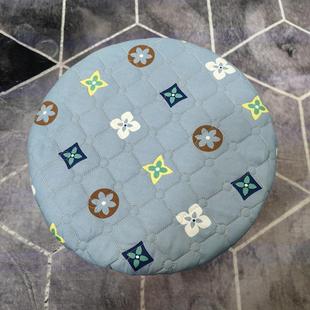 圆登櫈子套罩圆凳四季通用园圆形座套坐垫保护软饭店餐厅时尚条绒