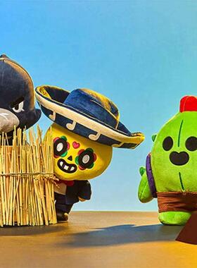 Brawl Plush Spike Shelly Clot Leon Poco Stars Plush Toy