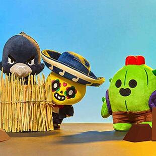 Shelly Toy Brawl Spike Poco Stars Leon Plush Clot