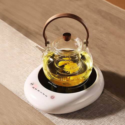 诺洁仕黑晶炉迷你煮茶器小型烧水壶煮茶炉家用蒸煮玻璃壶煮茶套装