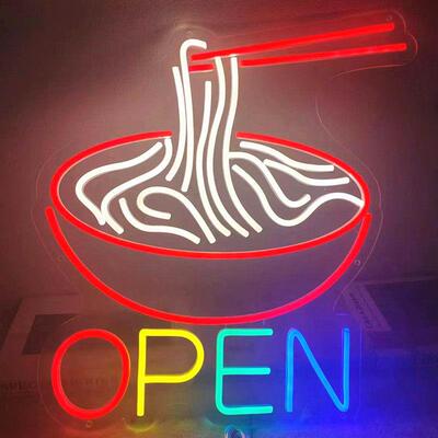 面 面条创意造型灯拉面 面Ramen日式乌龙面 面馆装饰灯夜市发光le