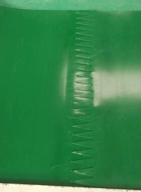 裙边输送带 绿色pvc档板加厚轻型光面传送带 现场安装