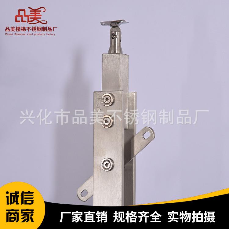 供应空管挂玻璃立柱10*60*1.0不锈钢楼梯立柱/工程立柱图片