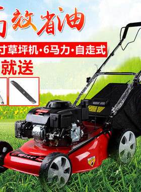 安捷顺汽油草坪机自走式6.0马力20寸割草机 四冲程剪草机除草机