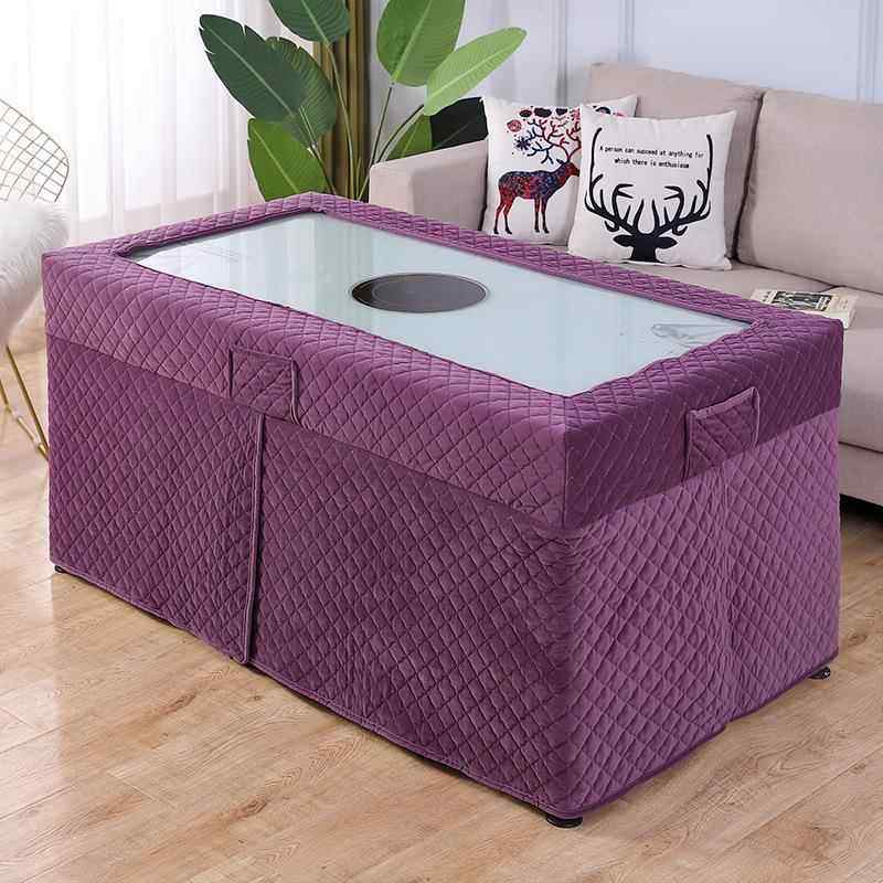 多加厚冬季电暖罩防尘盖布烤火罩电炉罩维利炉亚桌布餐20181006套