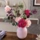 特级永生花粉色绣球真花花束干 饰家 干燥花高级感客厅斗柜餐桌装