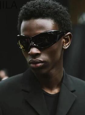 Rectangle Sports Sunglasses Women Men Retro Punk rendy 2000