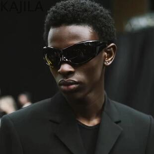 Rectangle Sports Sunglasses Women Men Retro Punk rendy 2000