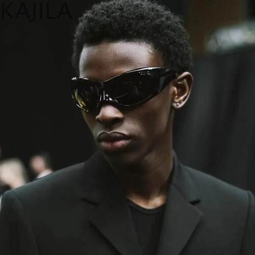 Rectangle Sports Sunglasses Women Men Retro Punk rendy 2000