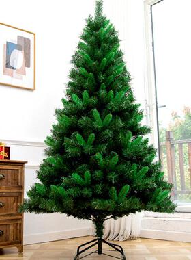 圣诞树家用裸树彷真绿色DIY圣诞节装饰green Christmas tree 3 4M