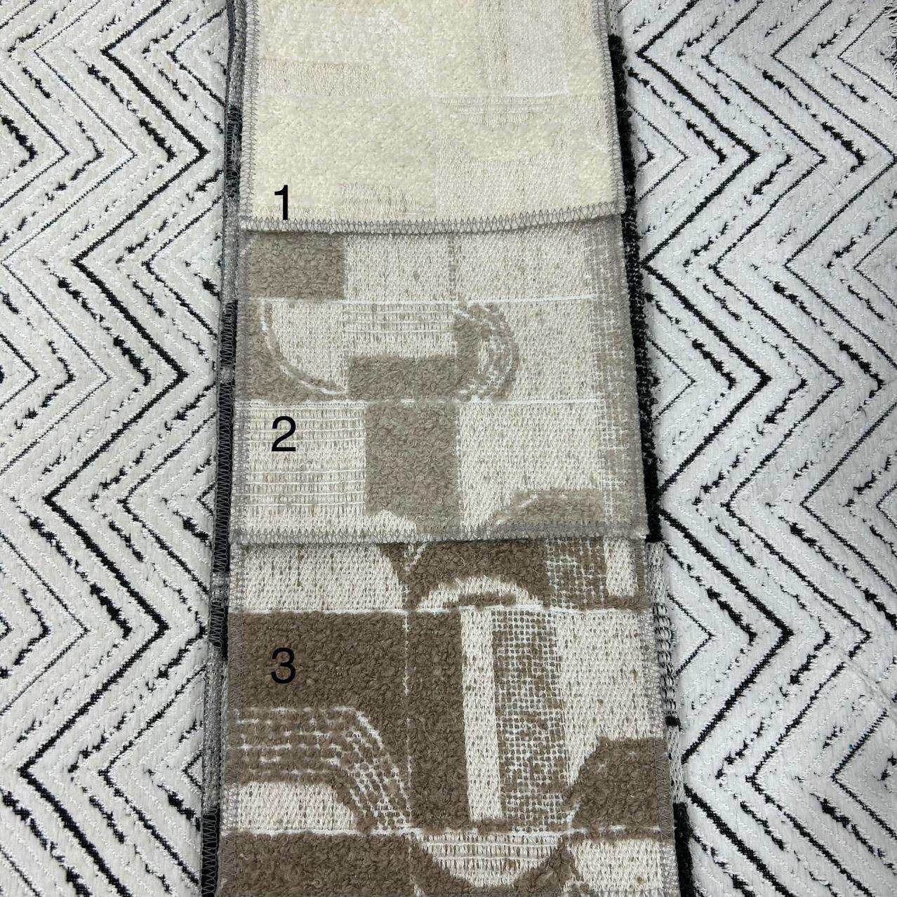 黑白几何图案面料加厚羊绒沙发布料加厚羊绒布料抱枕布