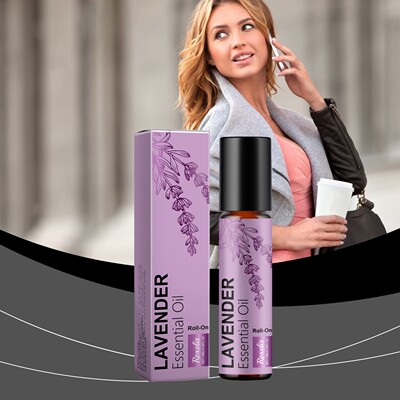 Lavender Roll-On Essential Oil Perfume, with a long-lasting