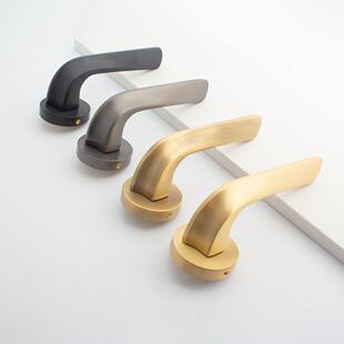 轻奢分体门锁静音房门锁家用室内卧室房间木门锁通用型锁具门把手