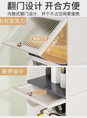 儿童书柜物立卧柜窄实木防尘家用室客厅夹置物221106楼梯下储缝书