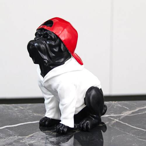 艺术摆厅件现代卡通物犬动雕塑软装饰品门店房前台客SKW样板展厅