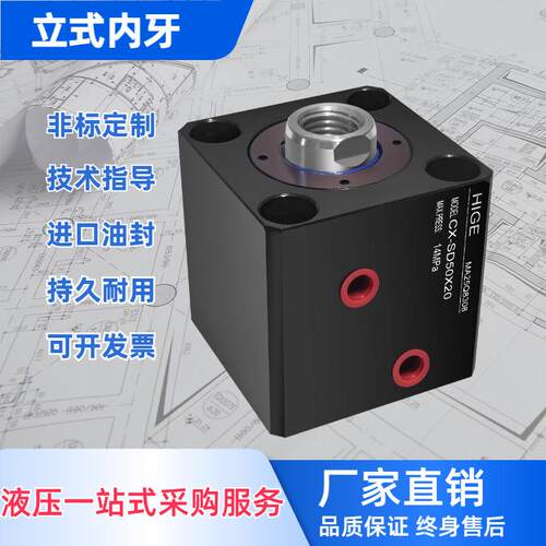 薄型模具油缸液压缸方形小油缸小方缸SD20/25/32/40/50/63/80/100