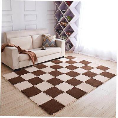 Suede carpet puzzle foam pad eva bedroom full home floor mat