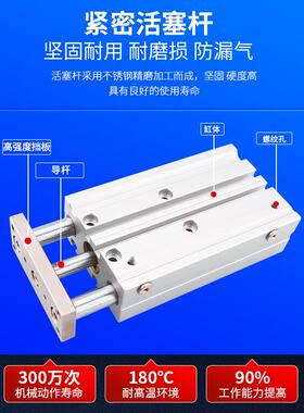 三气缸TCM121203240*30X40X5气0轴X70X90X150新薄6型带导621杆缸