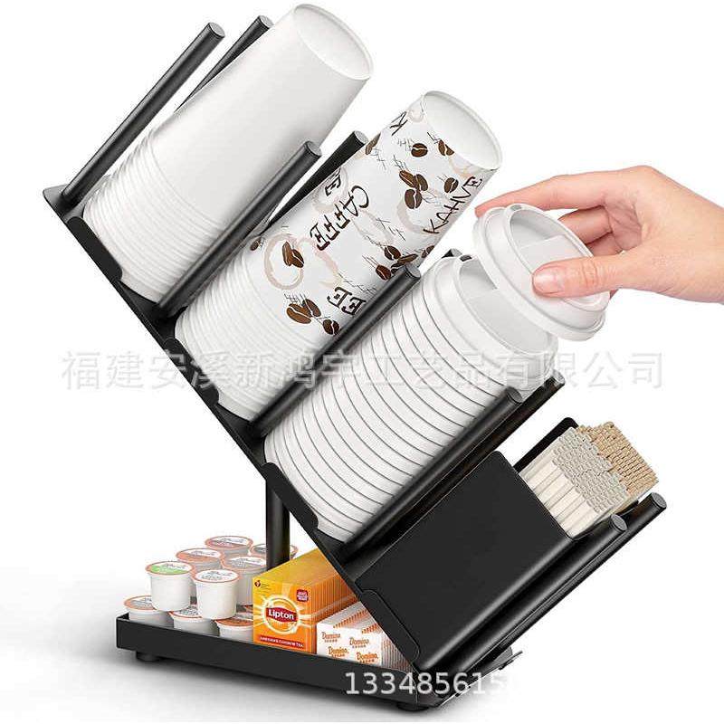 铁艺杯架一次性纸杯架咖啡店 奶茶店吧台杯字收纳架 置物架取杯器,收纳整理,整理架/置物架/收纳架,淘宝优惠券,粉丝福利购,淘宝优惠卷