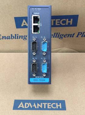 研华原装EKI-1524I-CE4口RS-232/422/485宽温串口设备联网服务器