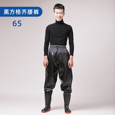 下水半身加厚男女防水皮叉钓鱼服