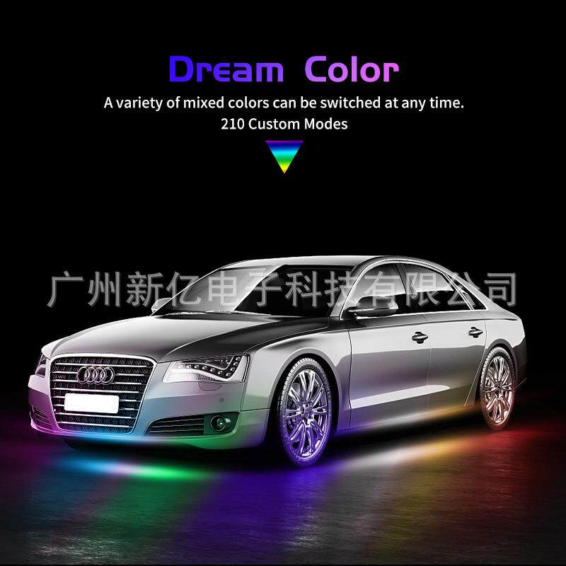 90*1.2汽车幻彩底盘灯改装LED氛围灯音乐节奏灯车底APP装饰灯