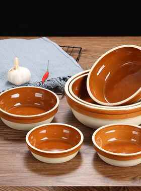 蒸饭碗土陶蒸笼饭碗饭店专用钵仔碗陶瓷饭钵蒸菜碗蒸饭土碗蒸饭钵