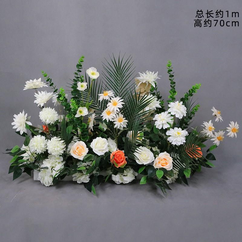 森系婚庆地婚礼场地布置花排绢花路引排花桌花摆件花球
