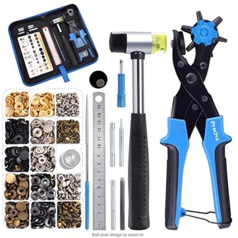 340套四合扣+铆钉含工具组合套装高档金属纽扣工具包暗扣撞钉包邮