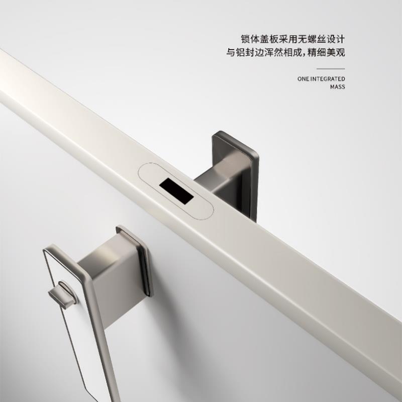 上海极简铝木门现代暗门隐形生态门通顶静音无框门蜂窝隐框门卧室