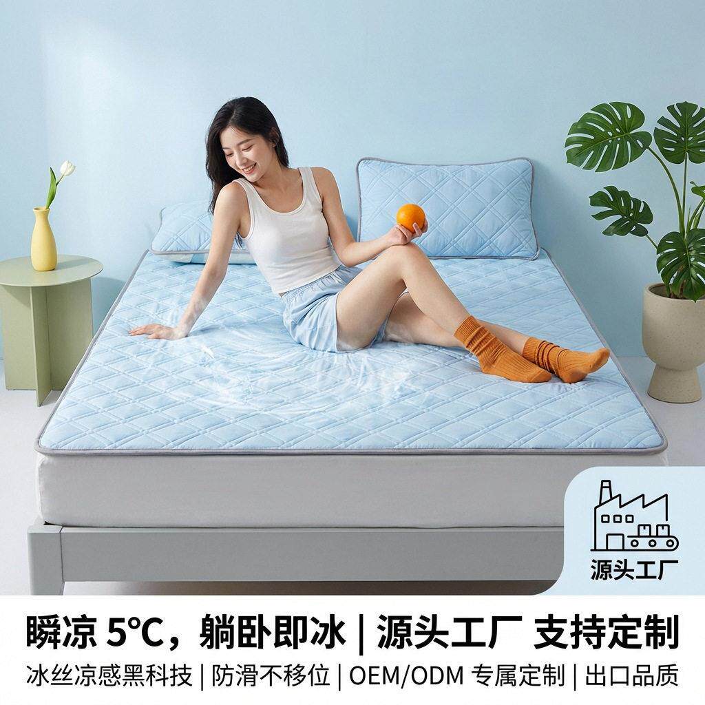 跨境外贸日本冷感床垫超冷感婴儿凉垫夏天空调降温薄款凉席垫