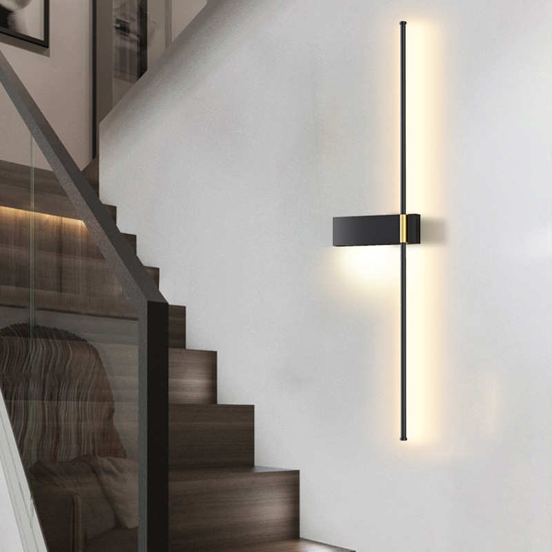 简约现代床头灯极简LED壁灯创意卧室灯客厅背景墙壁灯楼梯装饰灯