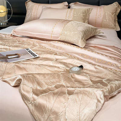 件套子夏夏凉被被洗被薄被丝奢丝四机轻感简约冰空调凉可夏季