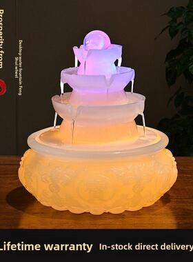 八方来彩风水轮风水球转珠流水饰品循环水小喷泉灯豪华高端开幕礼