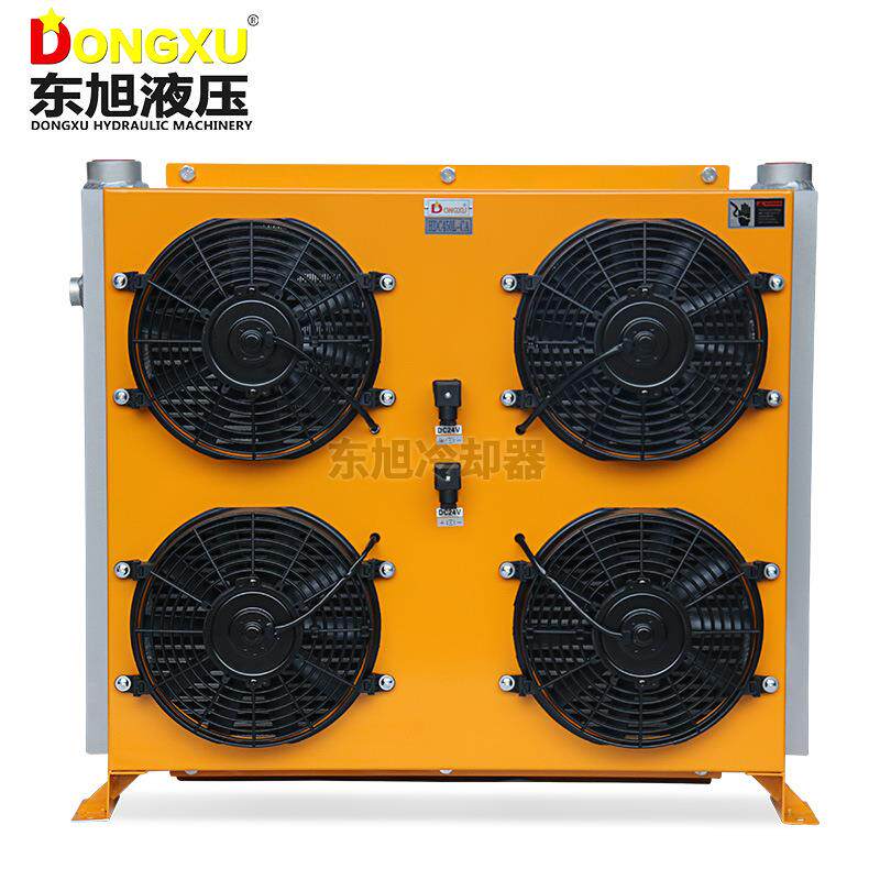 东旭液压风冷却器HDC450L液压油铝合金翅片散热器液压站热交换器