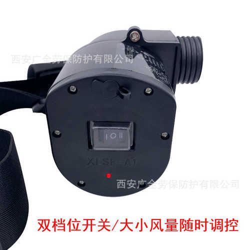 防毒管辅助便携式挂充电滤导气全尘面具送风机电动腰面罩可接风机