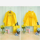 宝宝儿童防水轻薄透气雨衣 女款 可爱雨披日单 萌公主时尚 外贸